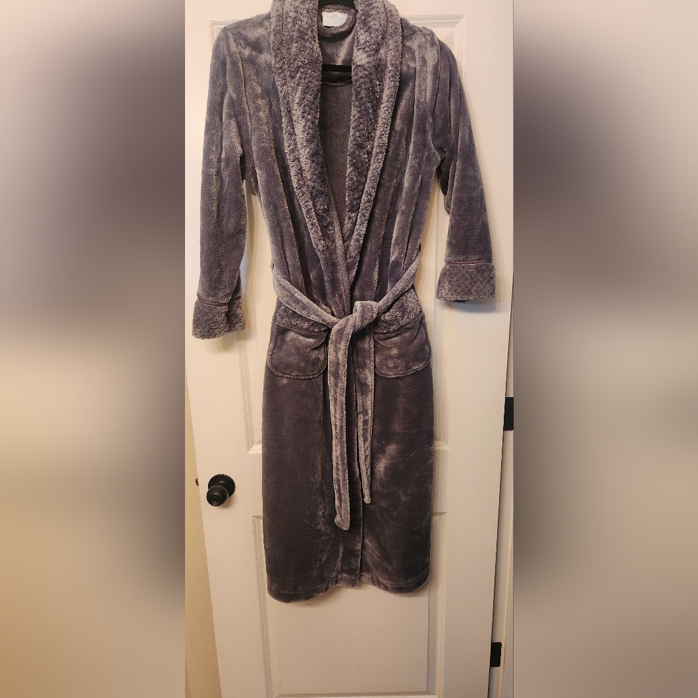 Plush Gray Robe